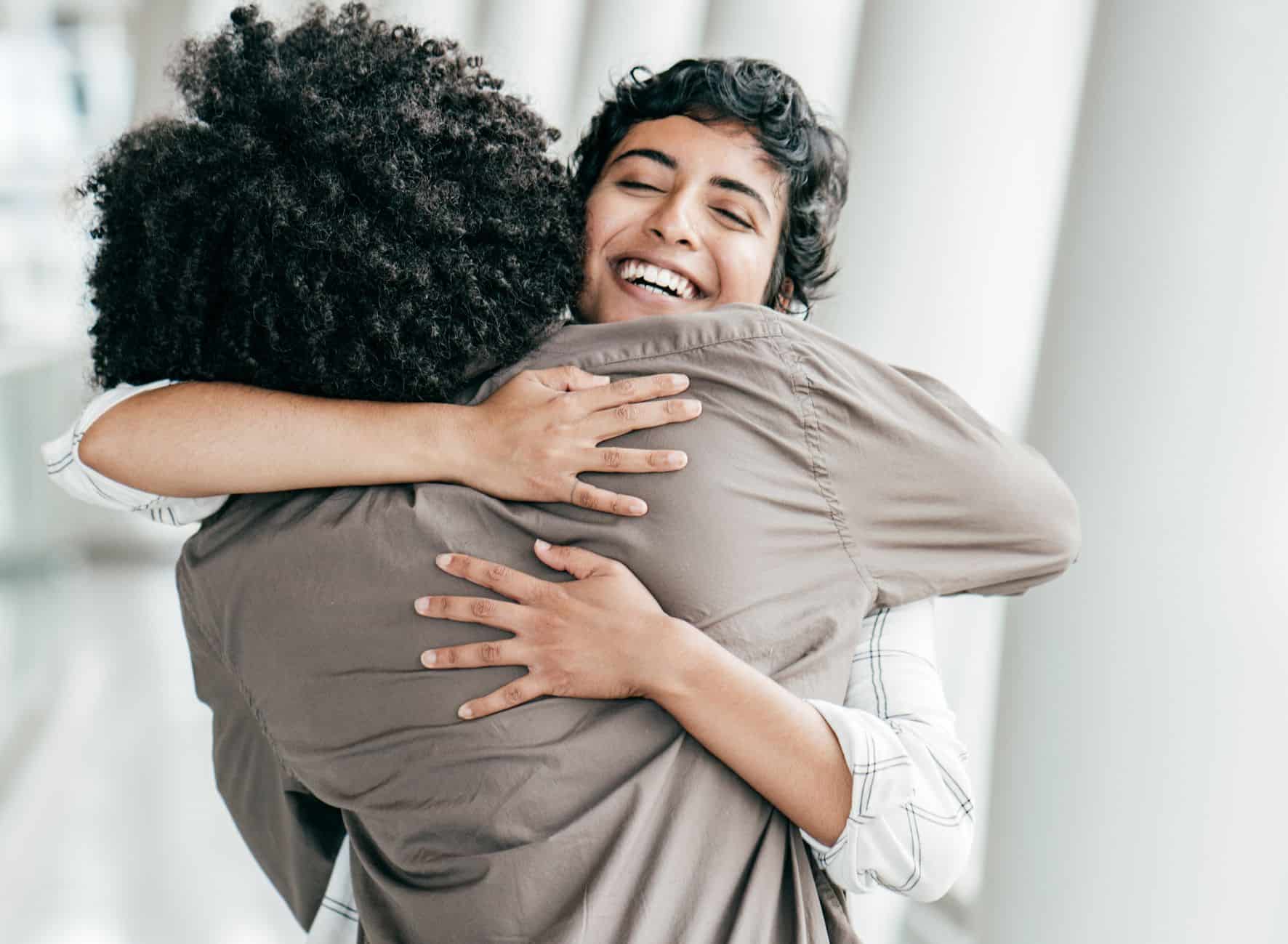 Individual reconnecting with loved one through IOP for Mental Health in Massachusetts.