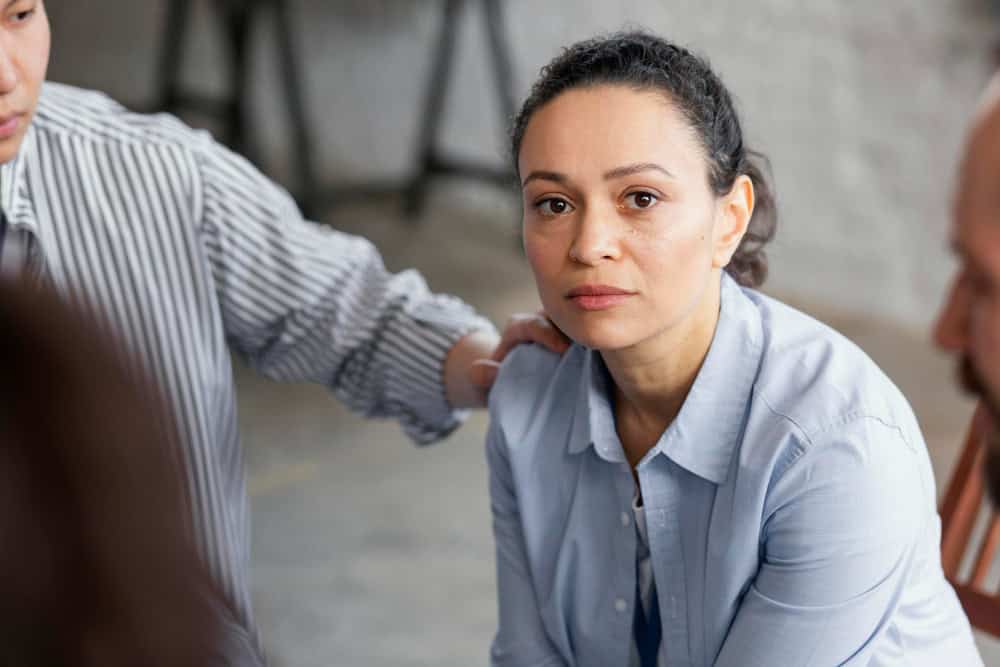 Woman receiving one-on-one counseling during an individual therapy program in Massachusetts at Brook Behavioral Health.