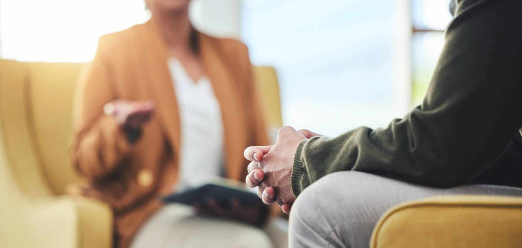One-on-one conversation during OCD treatment in Massachusetts.