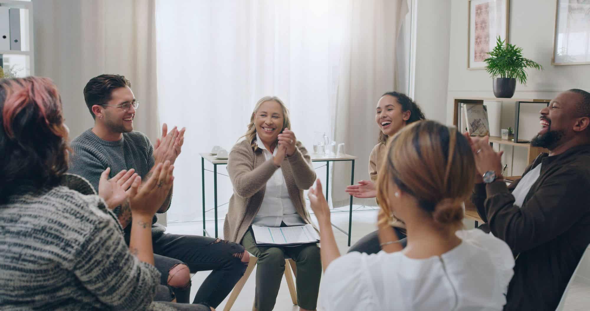 A group treatment exercise during PHP in Massachusetts.